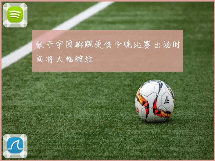 张子宇因脚踝受伤今晚比赛出场时间将大幅缩短