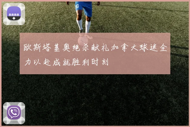 欧斯塔基奥绝杀献礼加拿大球迷全力以赴成就胜利时刻